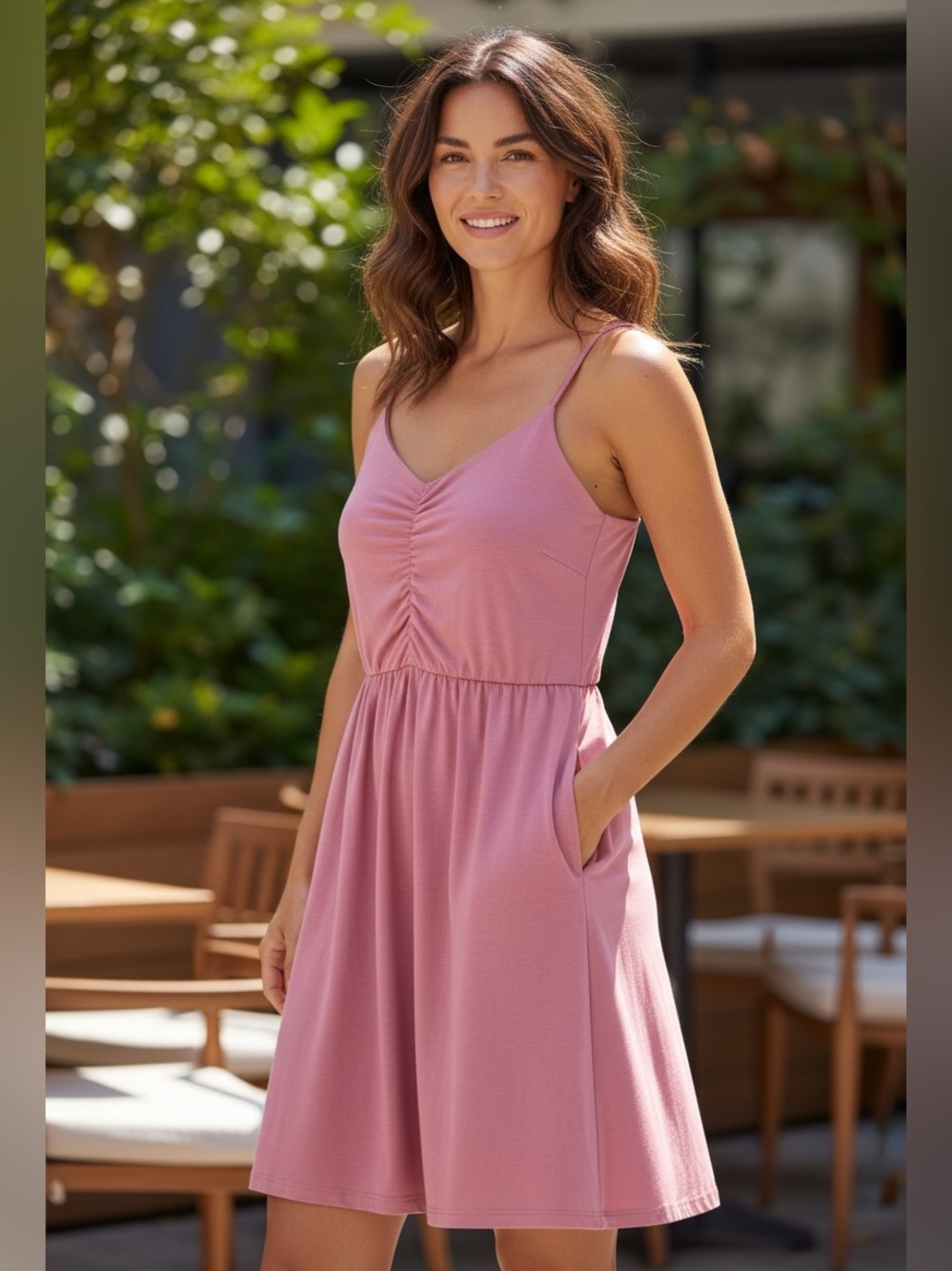 Women’s Pink Sleeveless Mini Dress